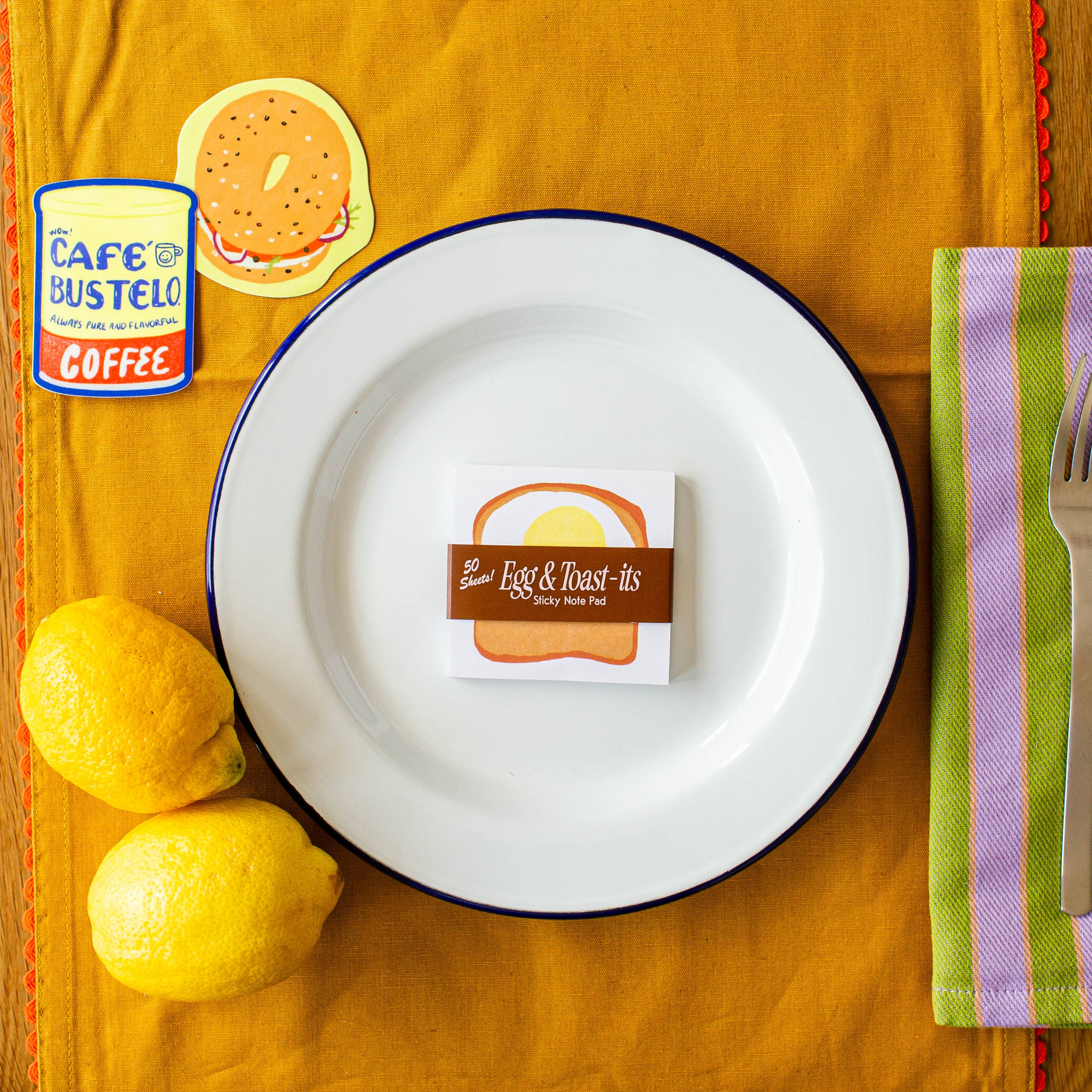 Egg & Toast-it Sticky Notes - Proper