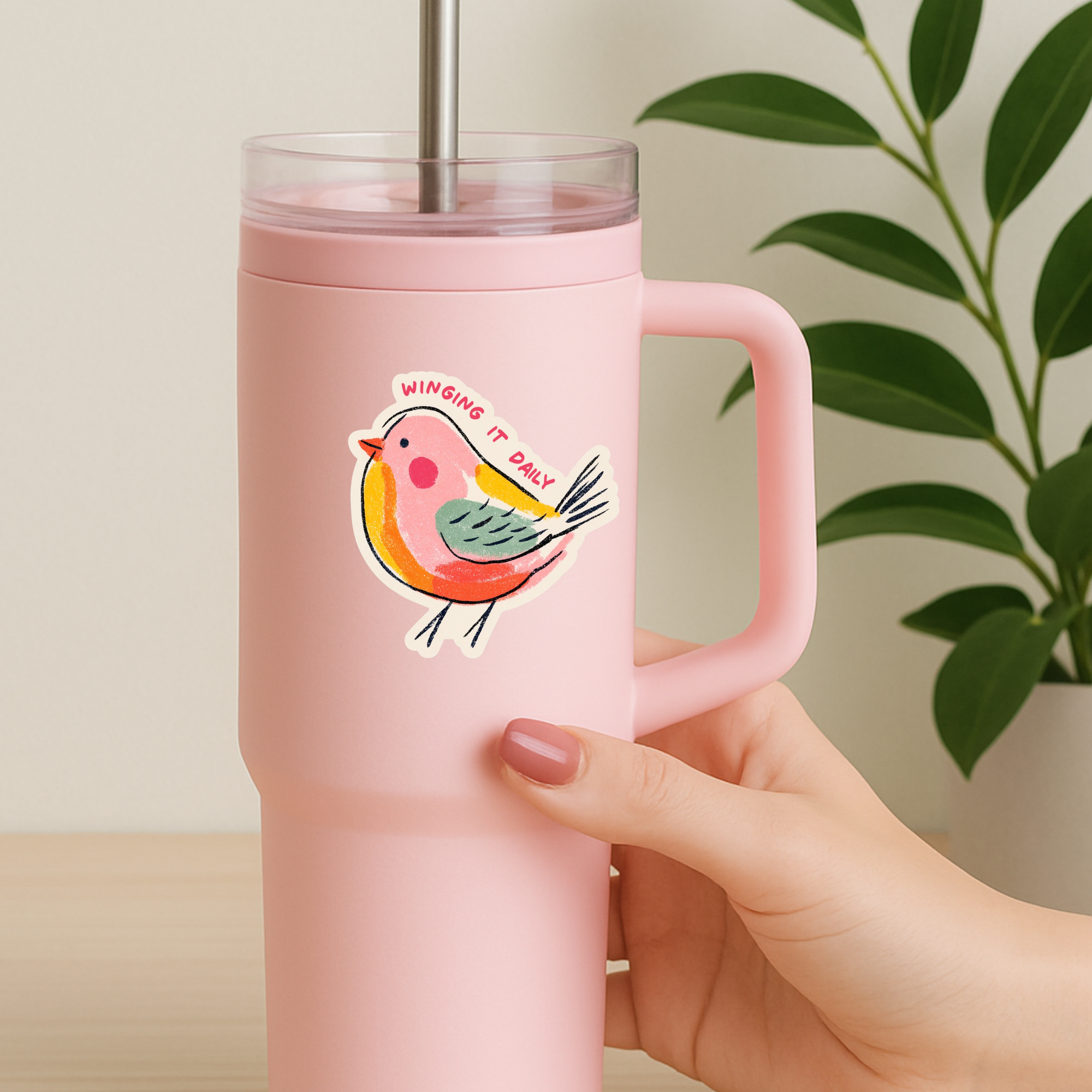 Winging It Daily Bird Sticker