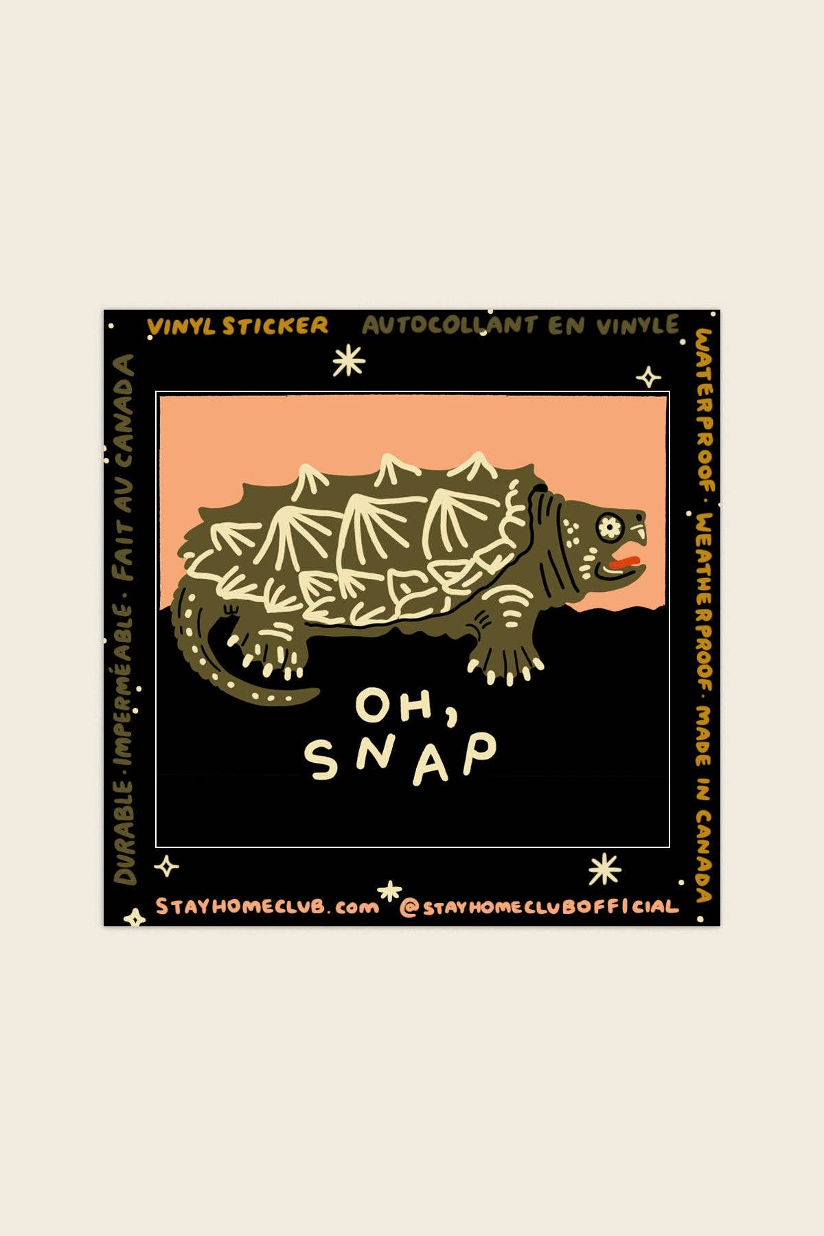 Oh Snap Vinyl Sticker - Proper