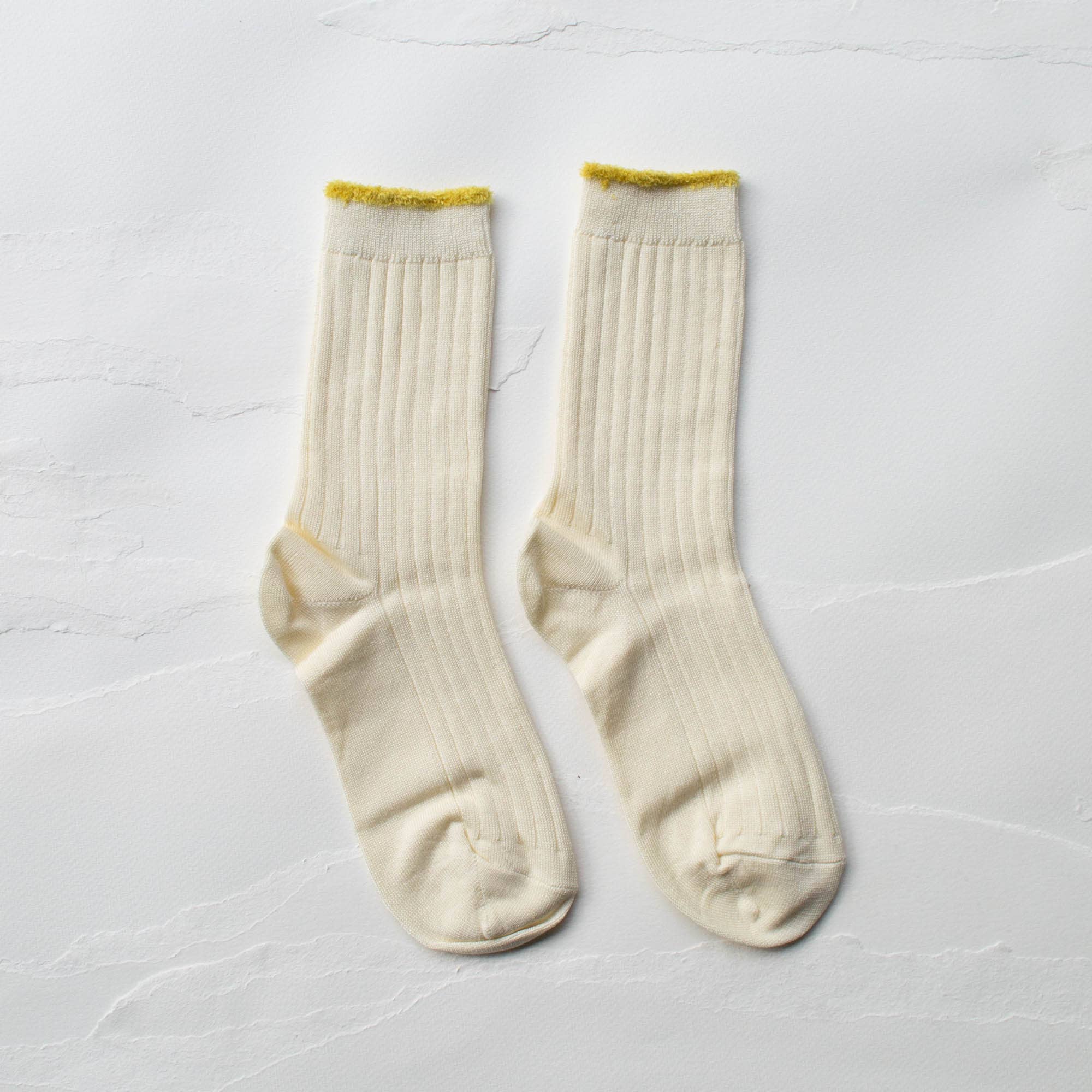 Fuzzy Trim Socks - Proper