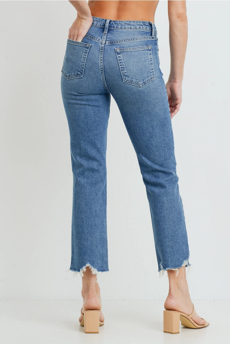 High Rise Vintage Straight Jeans - Proper