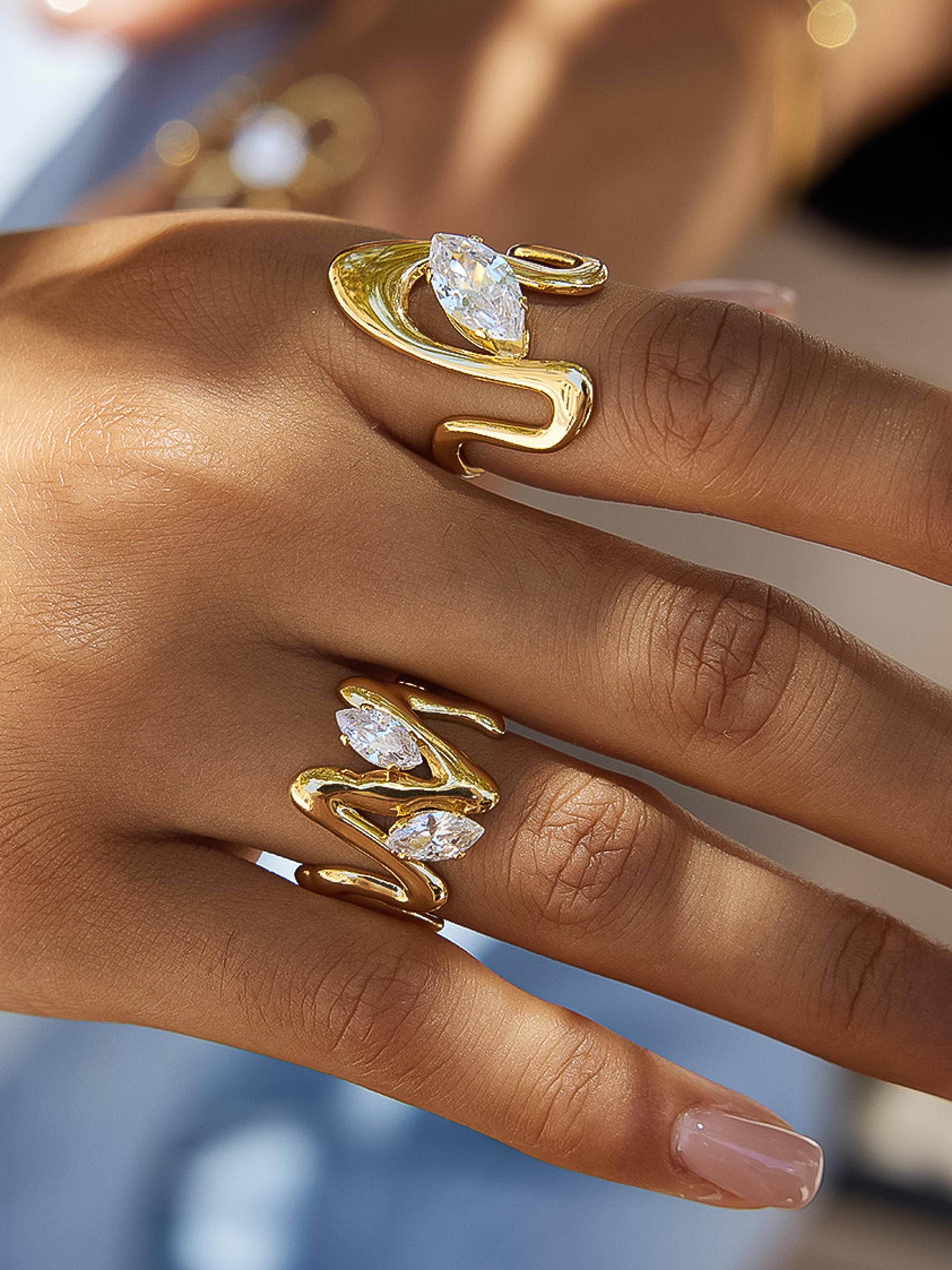 Lumi Abstract CZ Ring - Proper