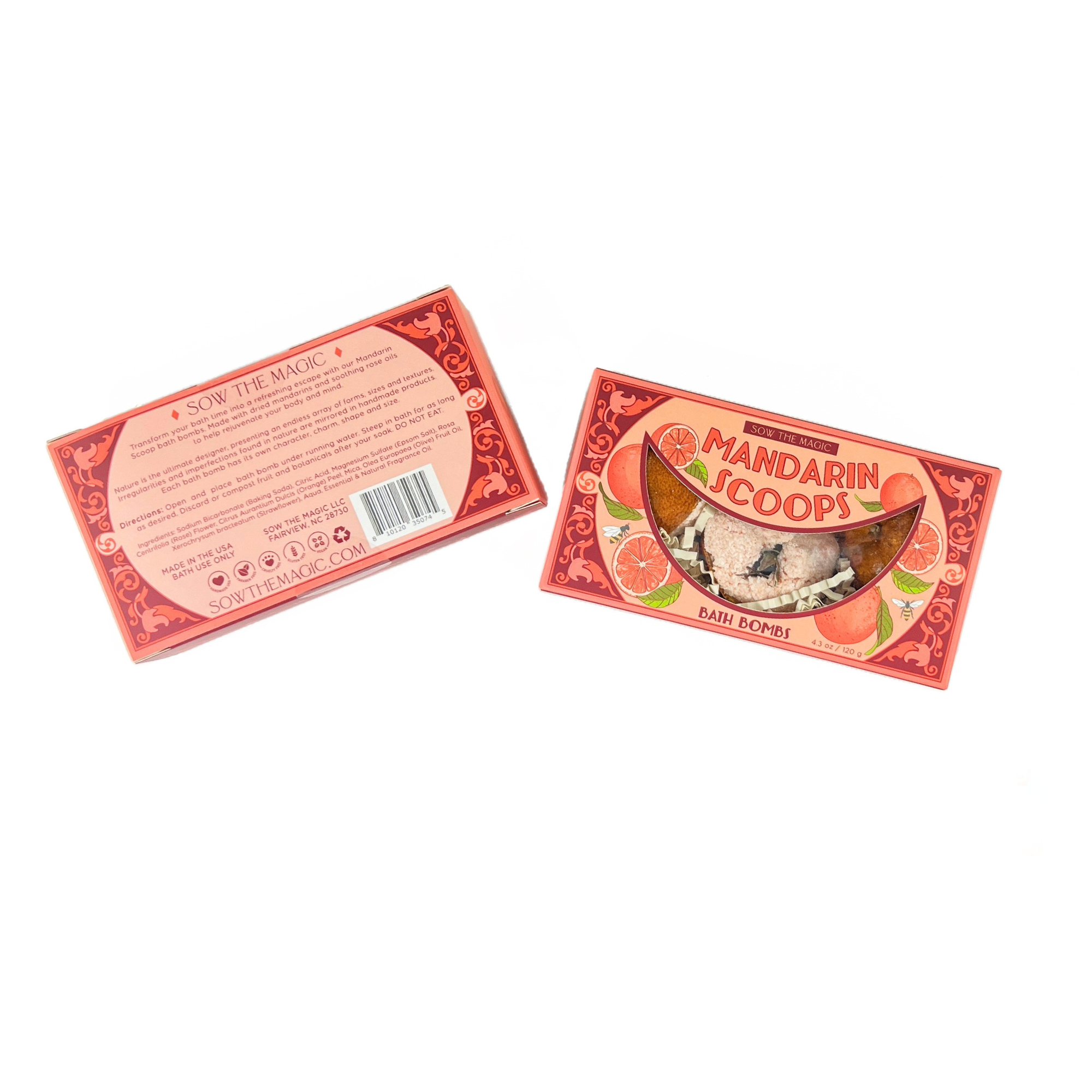 Mandarin Scoops Bath Bomb Gift Set - Proper