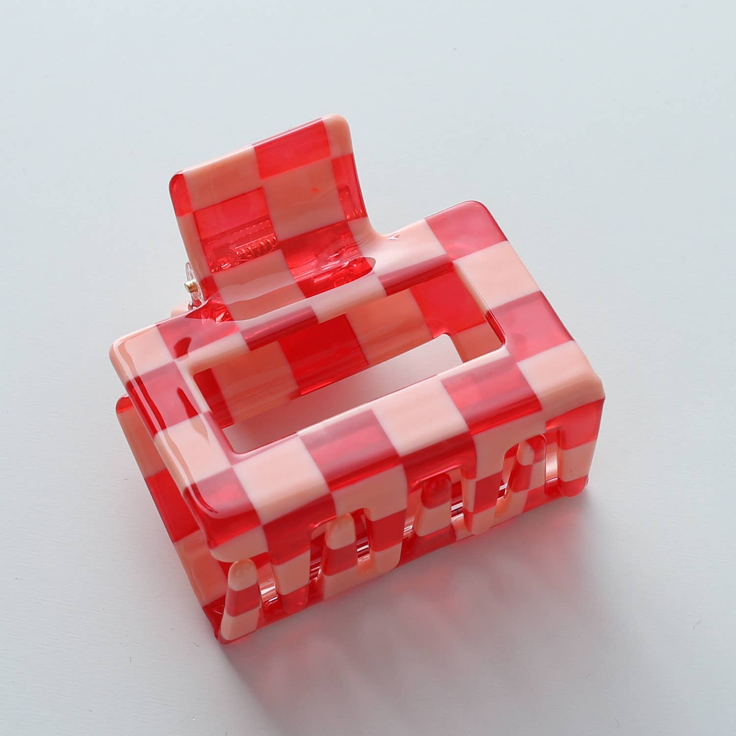 Red Checkered Claw Clips - Proper