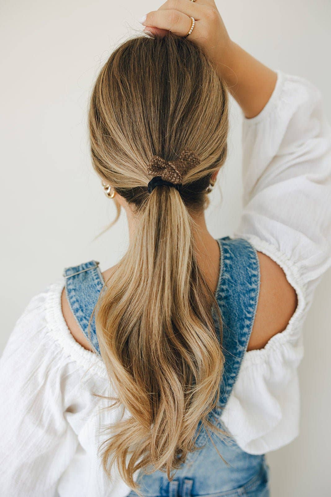 Wool Knot Bow Hair Tie - Proper