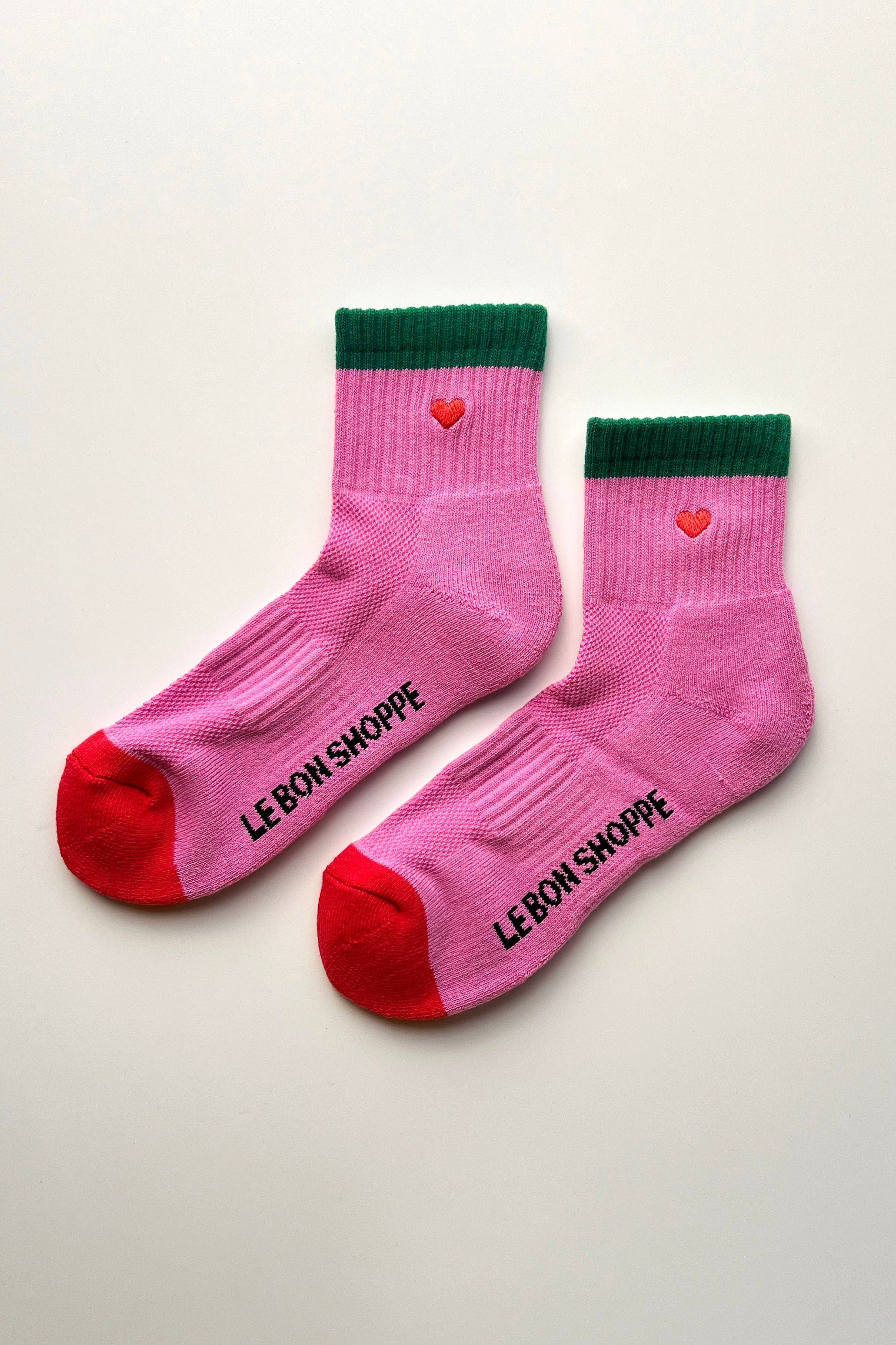 Embroidered Color Block Girlfriend Socks - Proper
