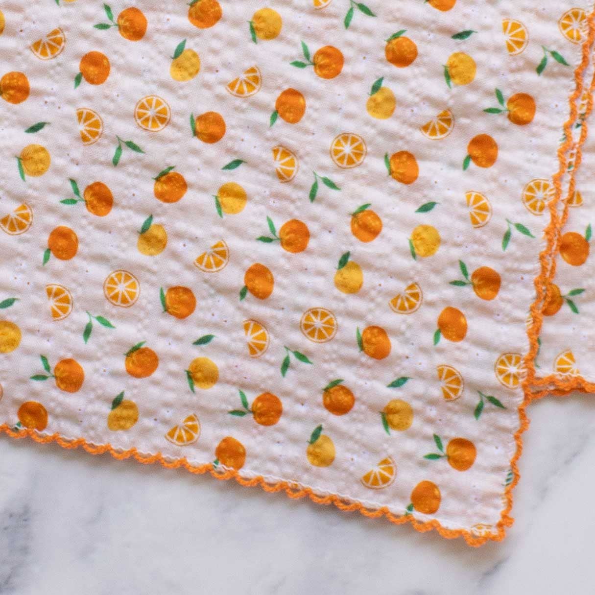 Orange Sorbet Cotton Scarf