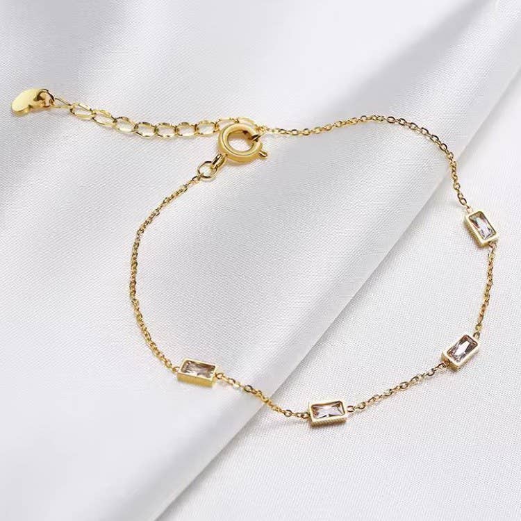 18K STAINLESS STEEL TARNISH FREE RHINE BRACELET | 40B5210 - Proper