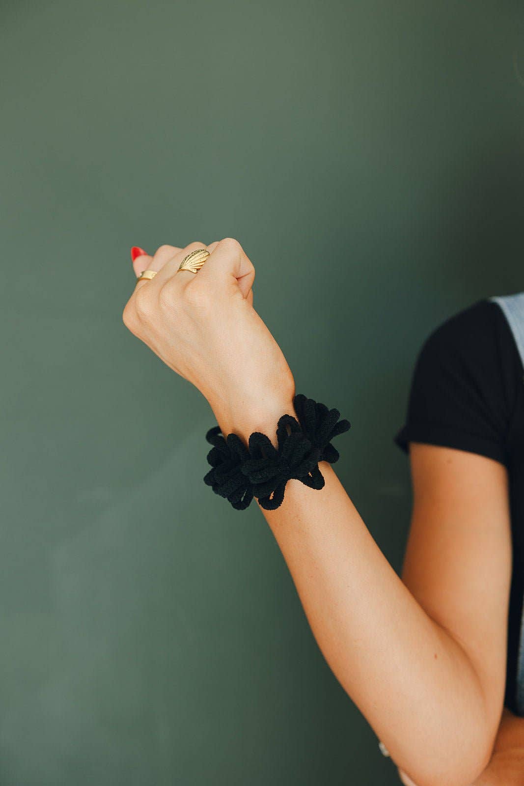 Plush Ruffle Scrunchie