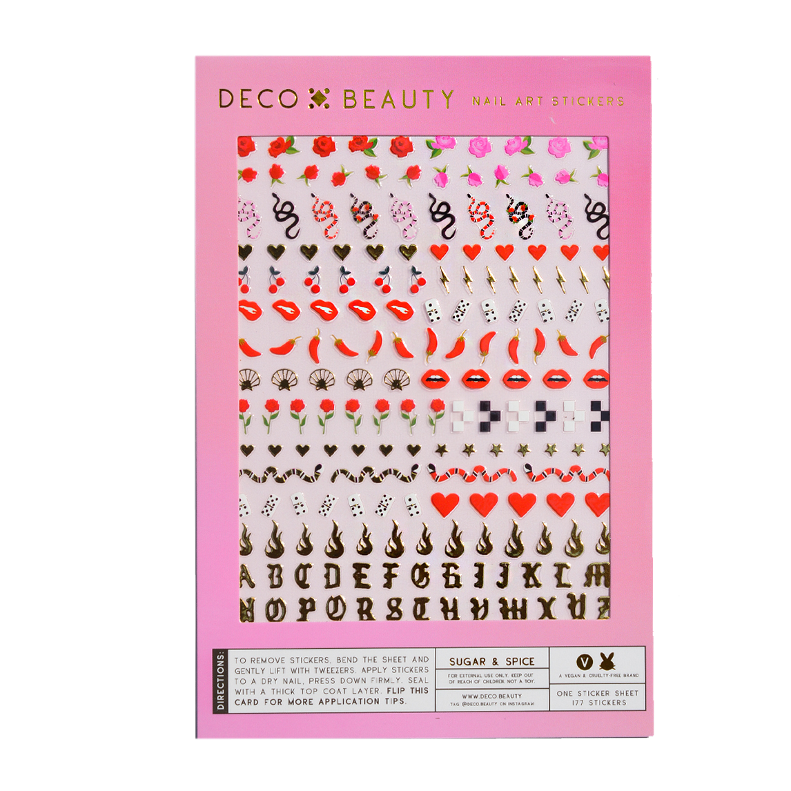 Nail Art Stickers - Sugar & Spice - Proper