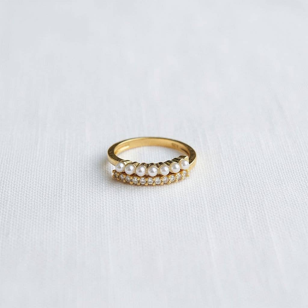 Pearl Accent Wrap Ring