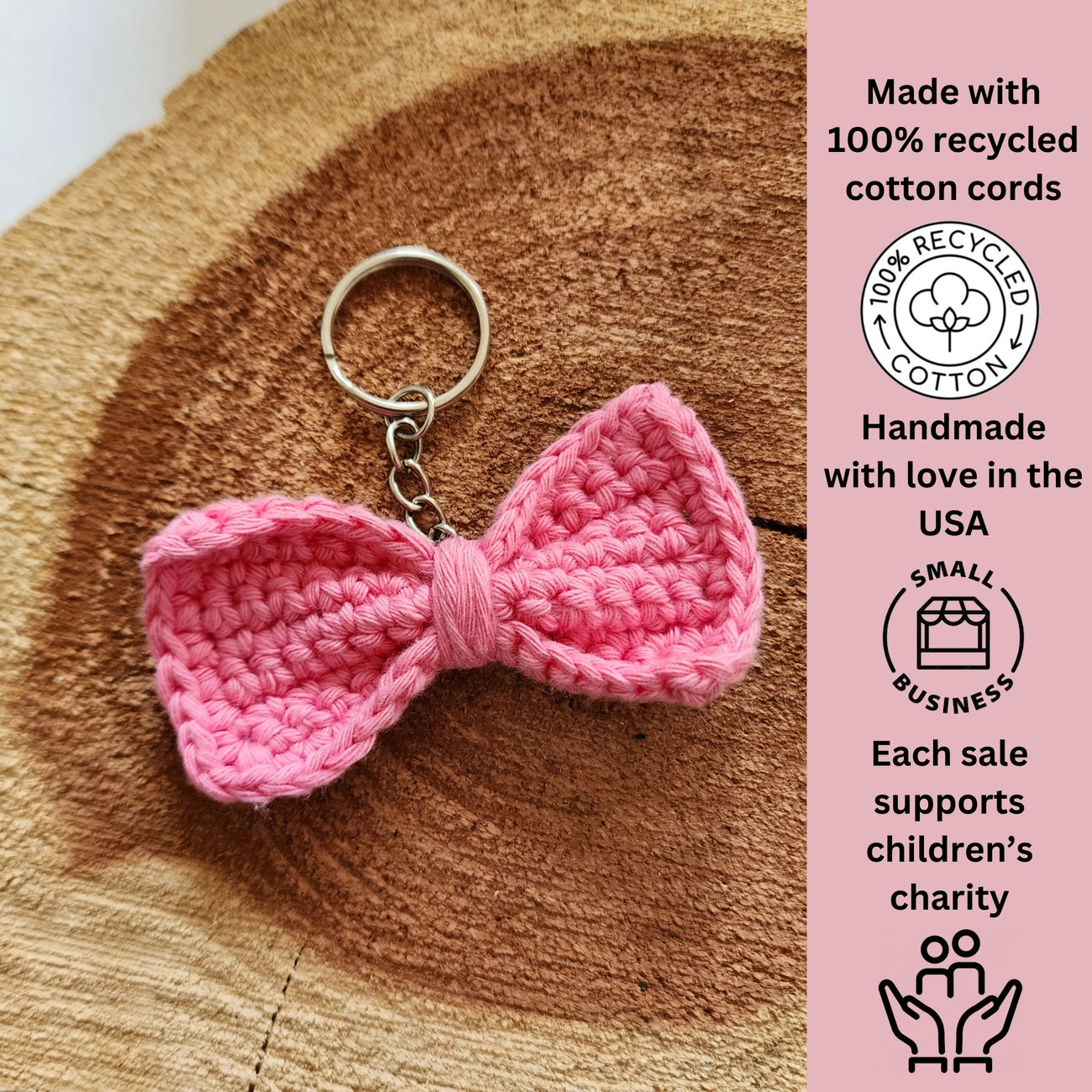 Handmade Bow Keychain