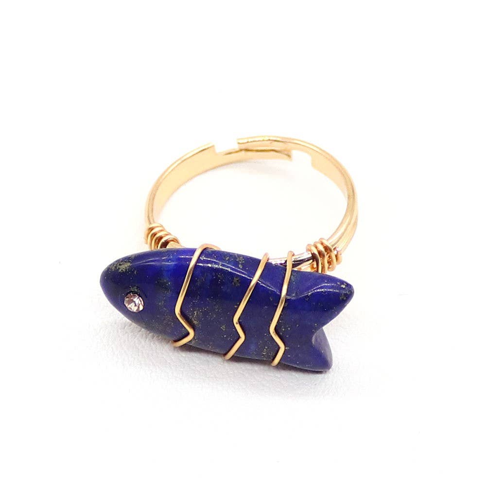 Fish Stone Ring