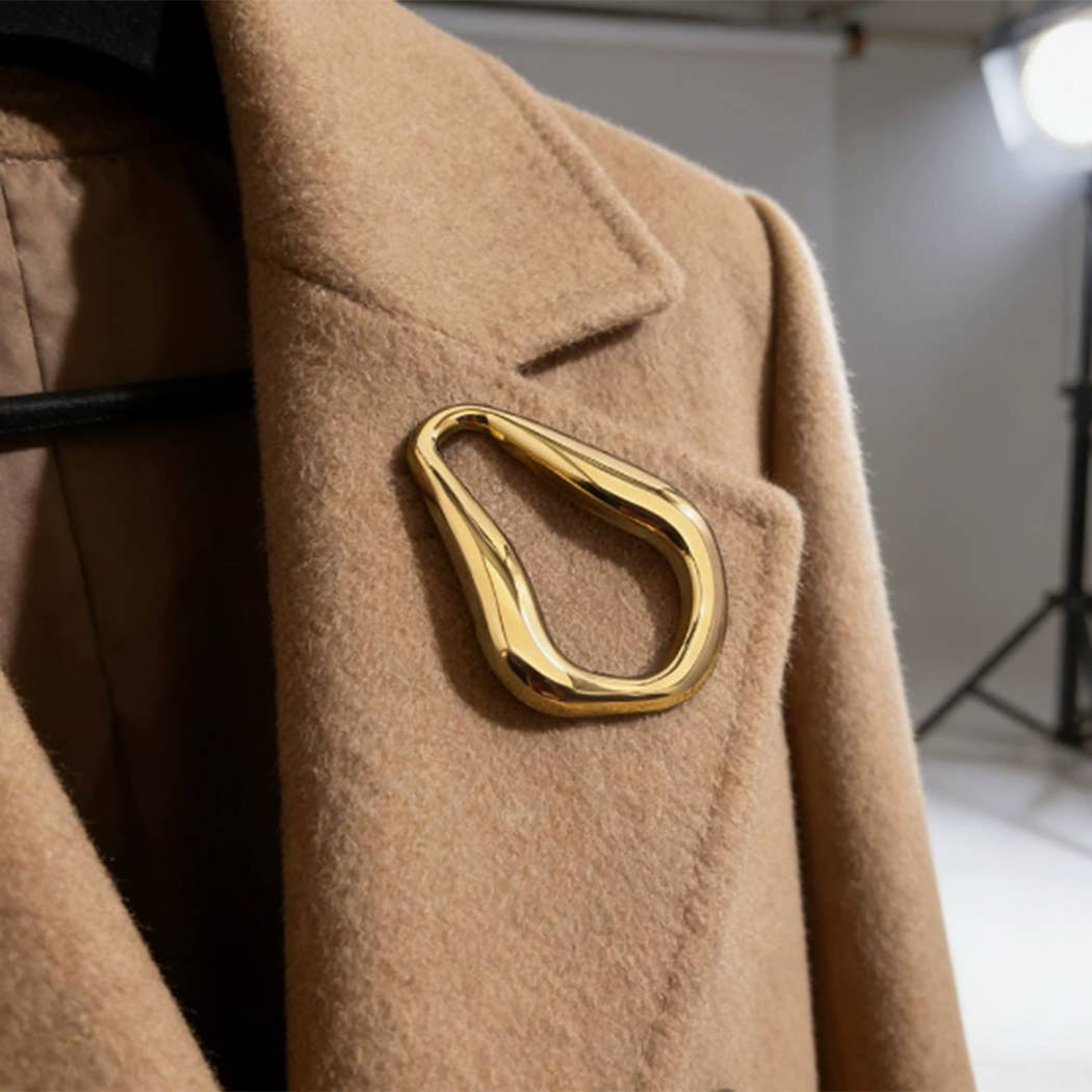 Geo Cutout Brooch