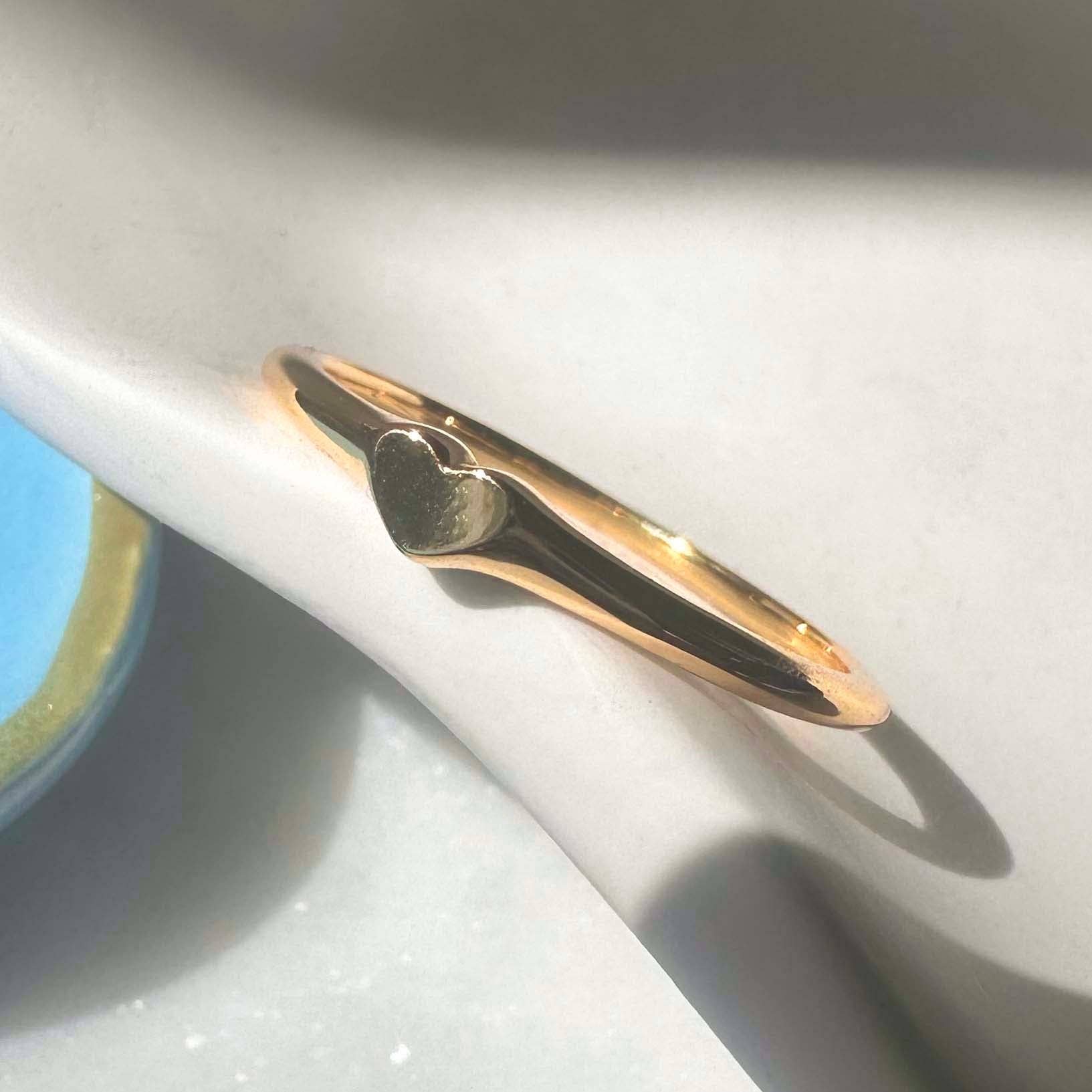 Mini Heart Signet Ring - Proper