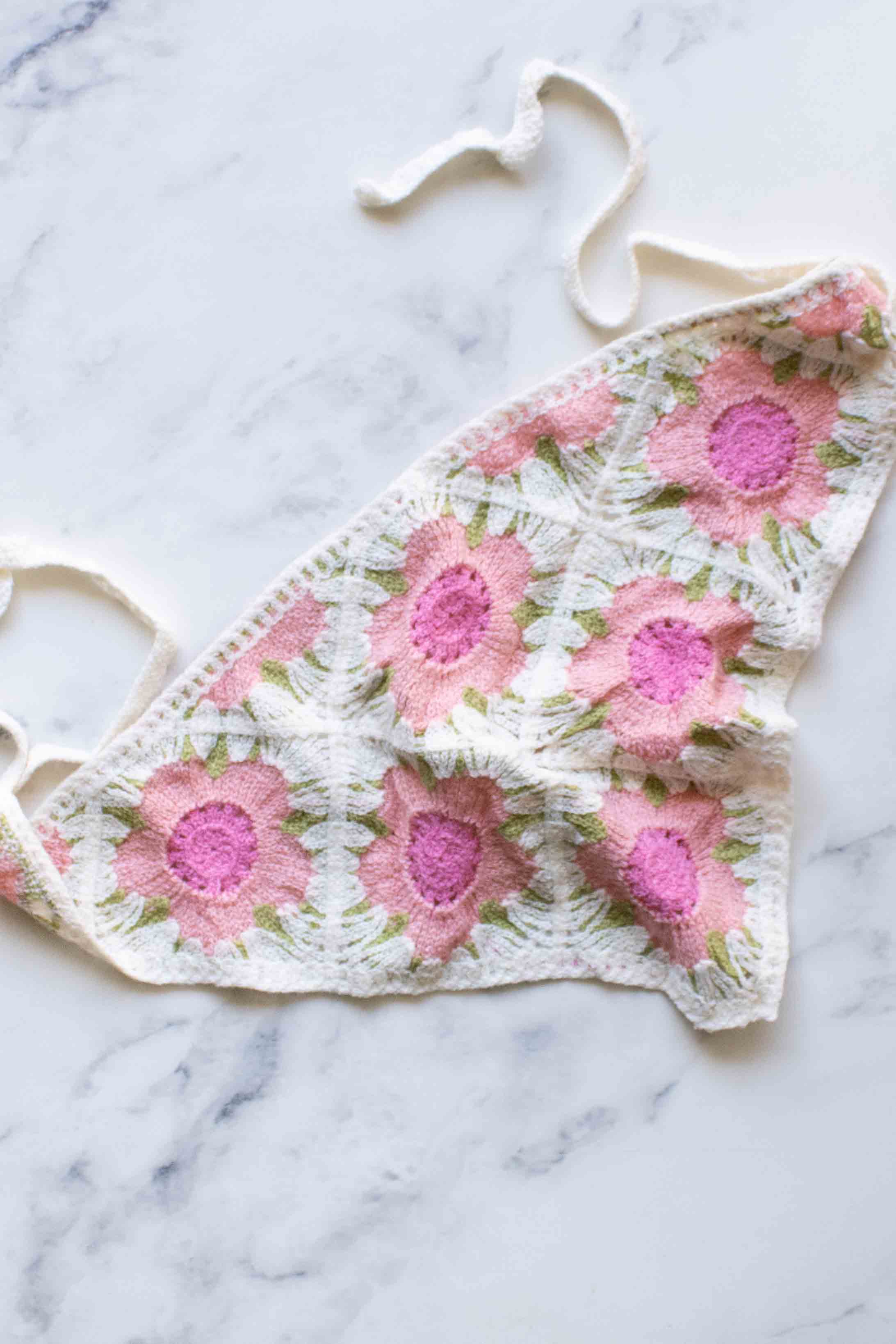 Crochet Triangle Headscarf
