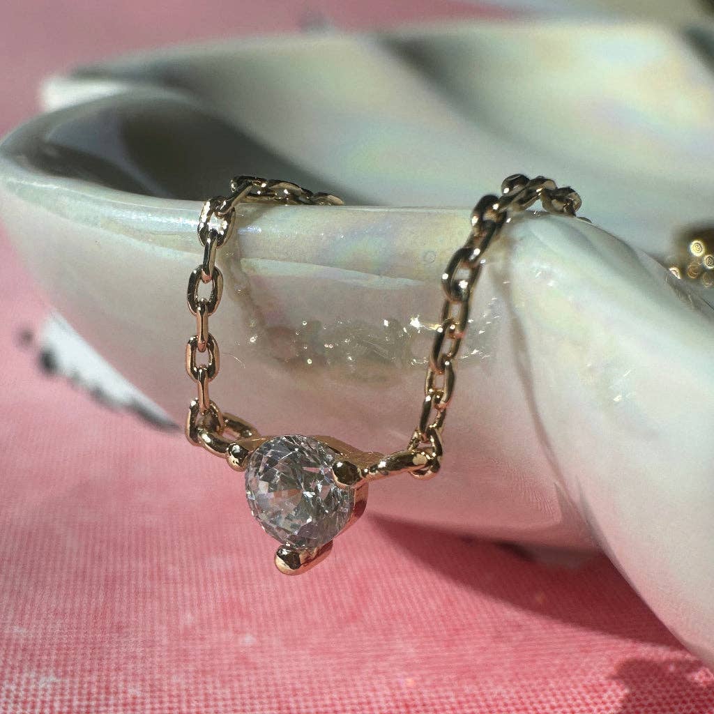 Crystal Lilac Necklace - Proper