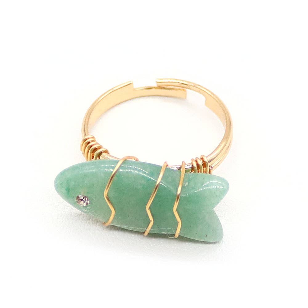 Fish Stone Ring