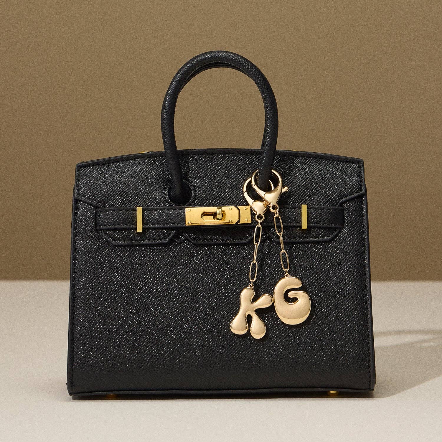 Bubble Letter Initial Keychain - Proper