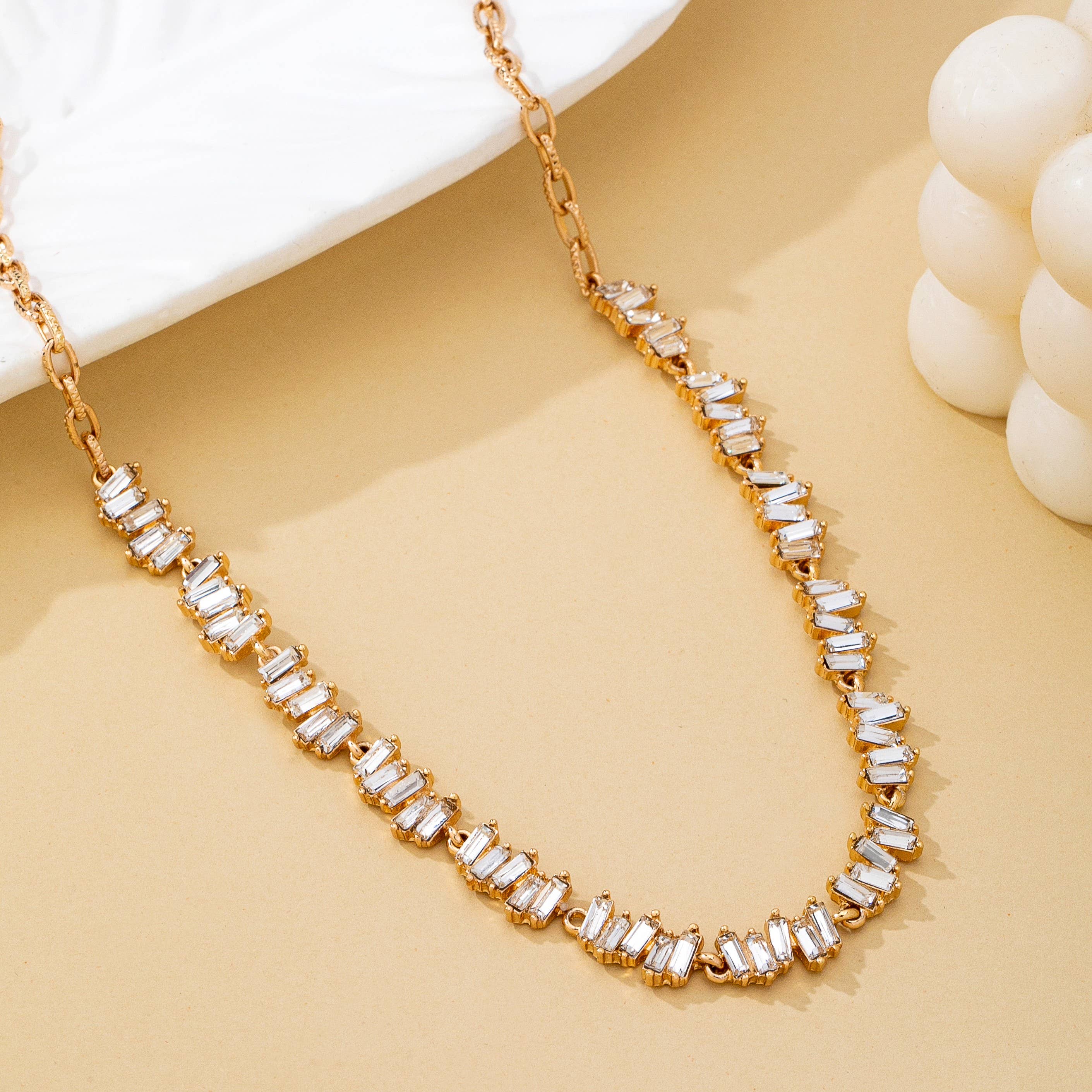 Baguette Crystal Necklace