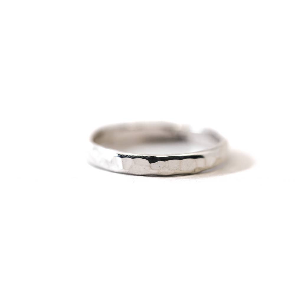 Thick Hammered Stacking Ring - Proper