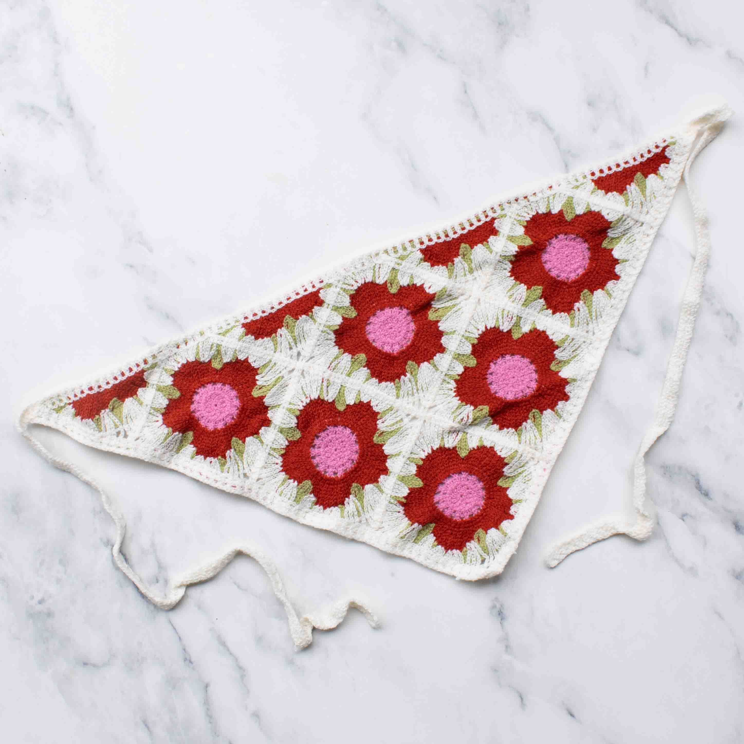 Crochet Triangle Headscarf