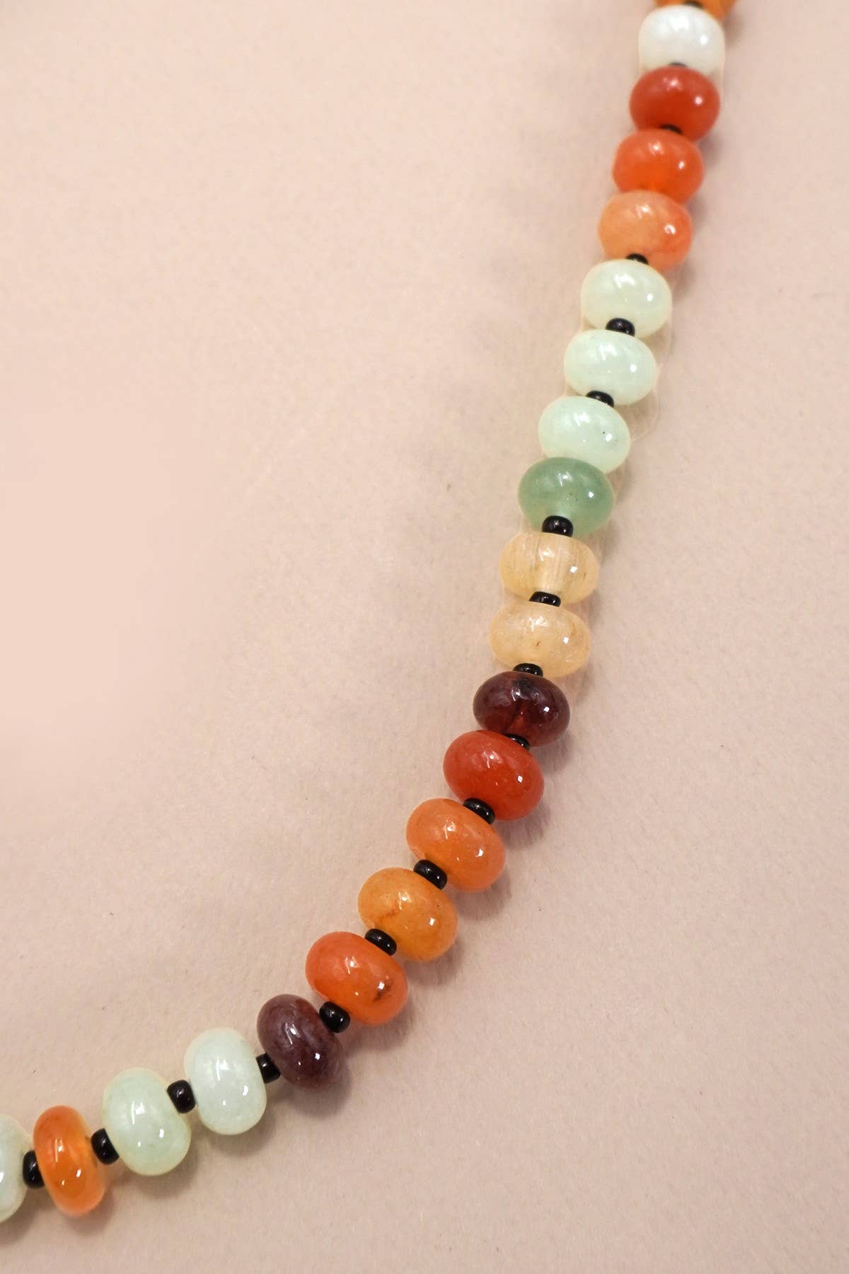 Natural Agate + Glass Necklace - Proper