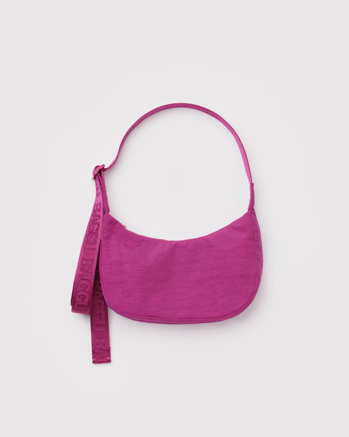 Baggu Small Nylon Crescent Bag - Deep Fuchsia - Proper