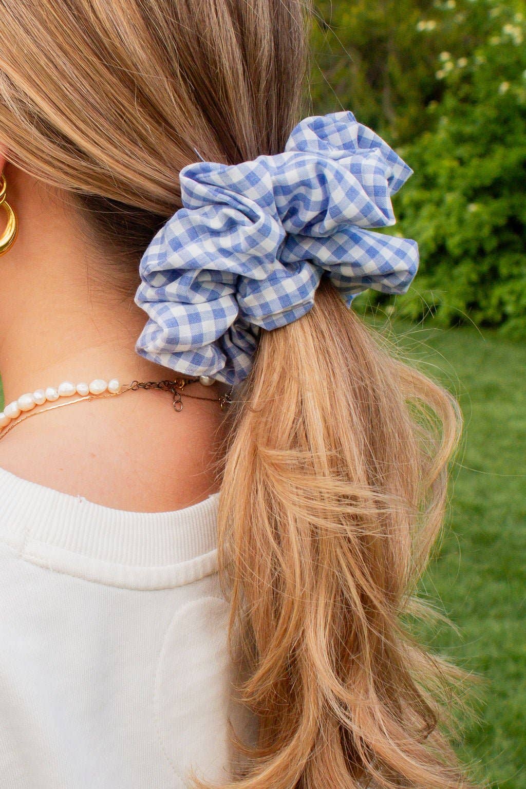 Picnic Gingham Jumbo Scrunchie - Proper