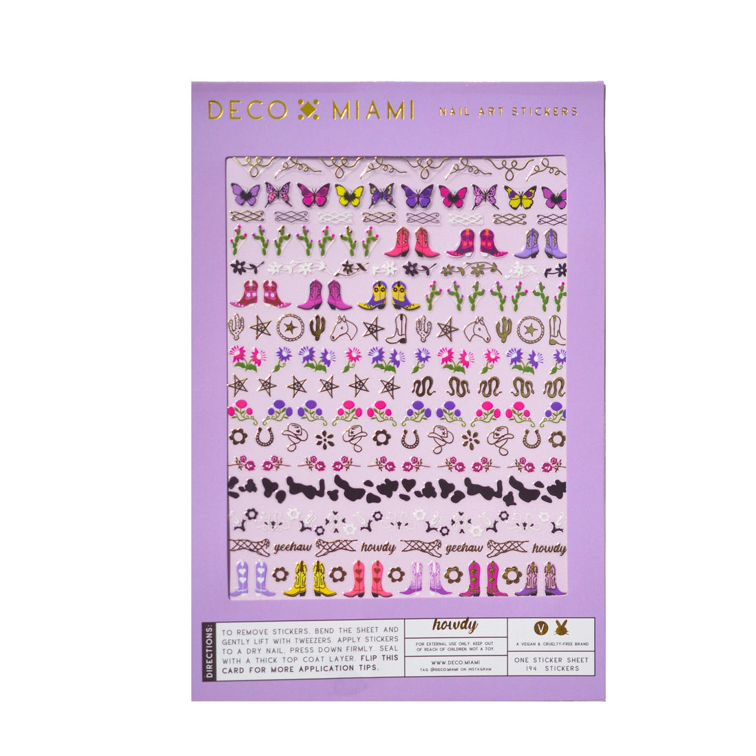 Nail Art Stickers - Howdy - Proper