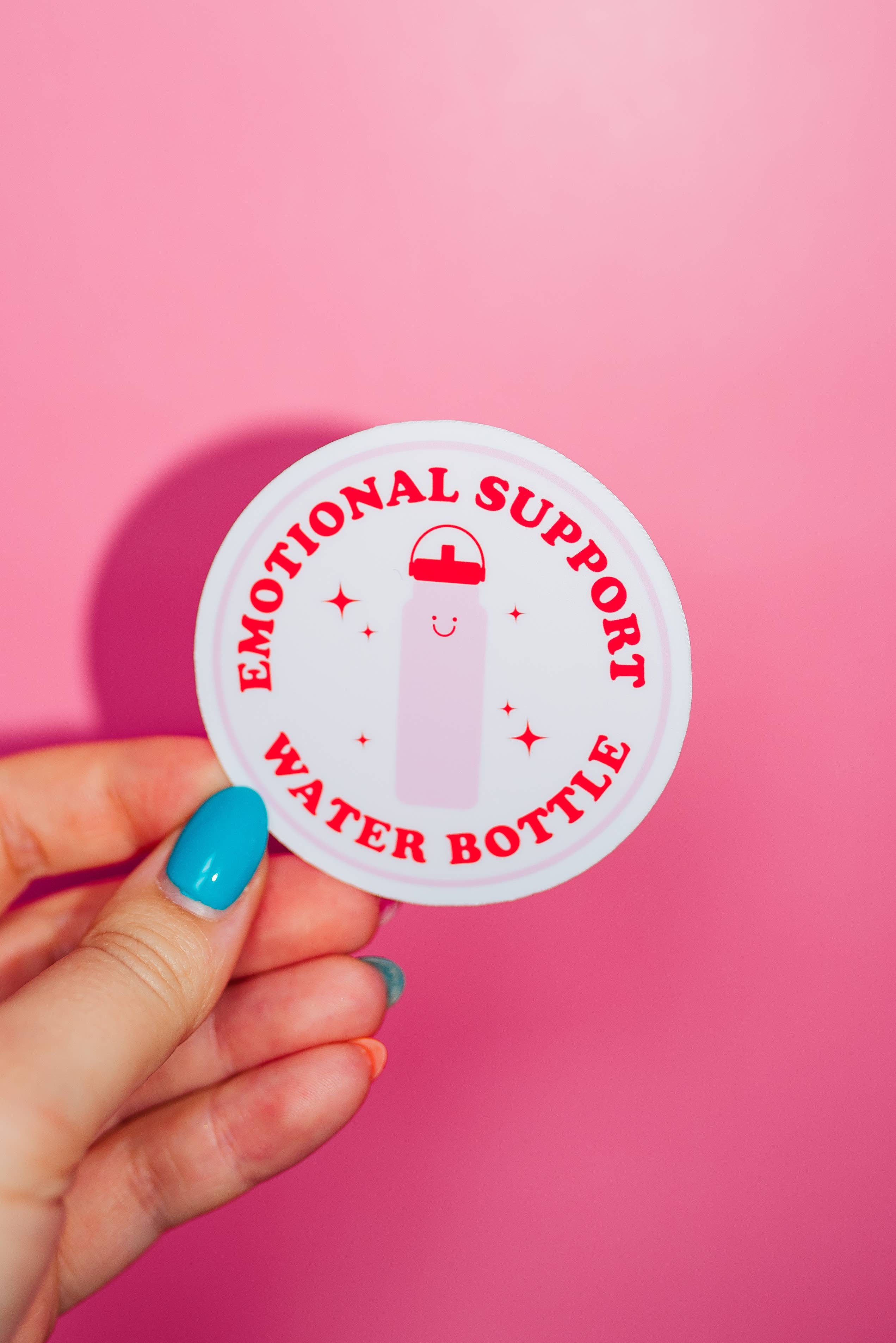 Emotional Support Water Bottle Sticker - Proper