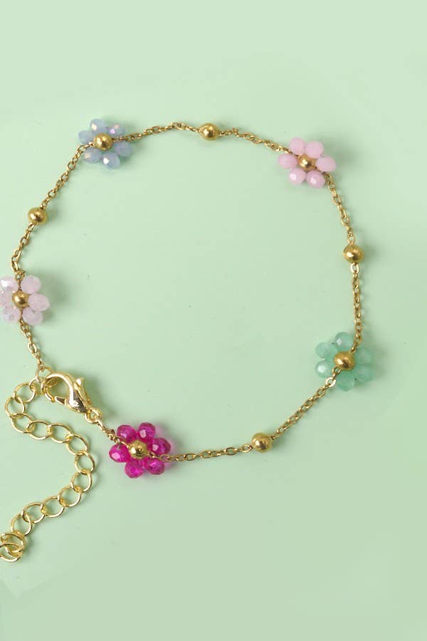 Flower Beaded Bracelet - Proper