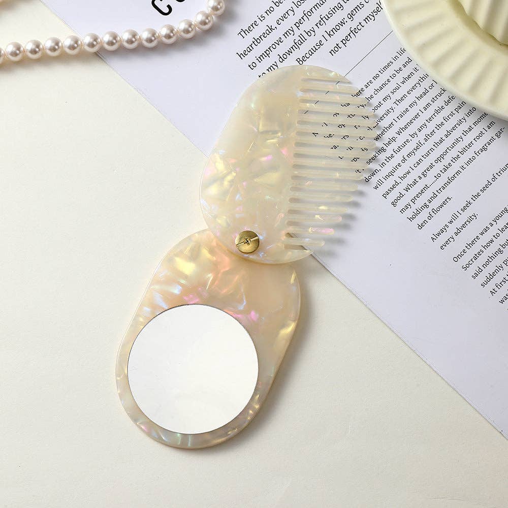 Oval Mirror + Comb