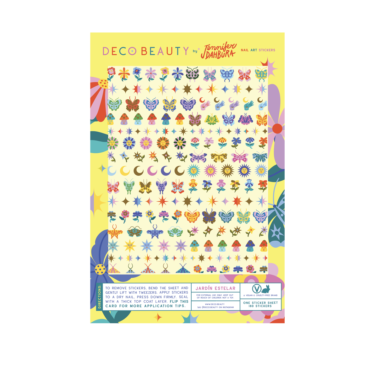 Nail Art Stickers - Jardin Estelar