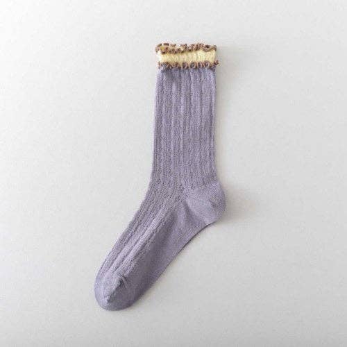 Sloane Ruffle Layered Socks - Proper