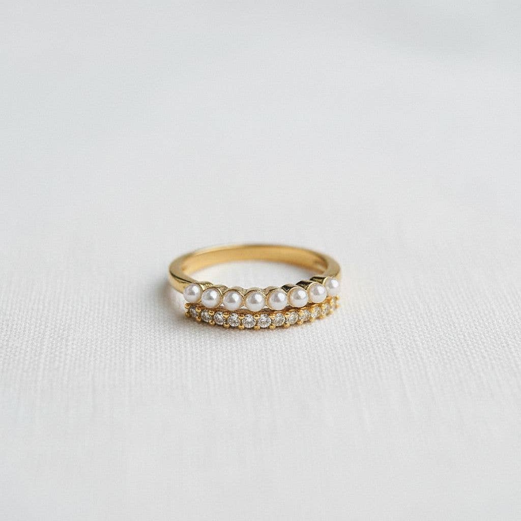 Pearl Accent Wrap Ring