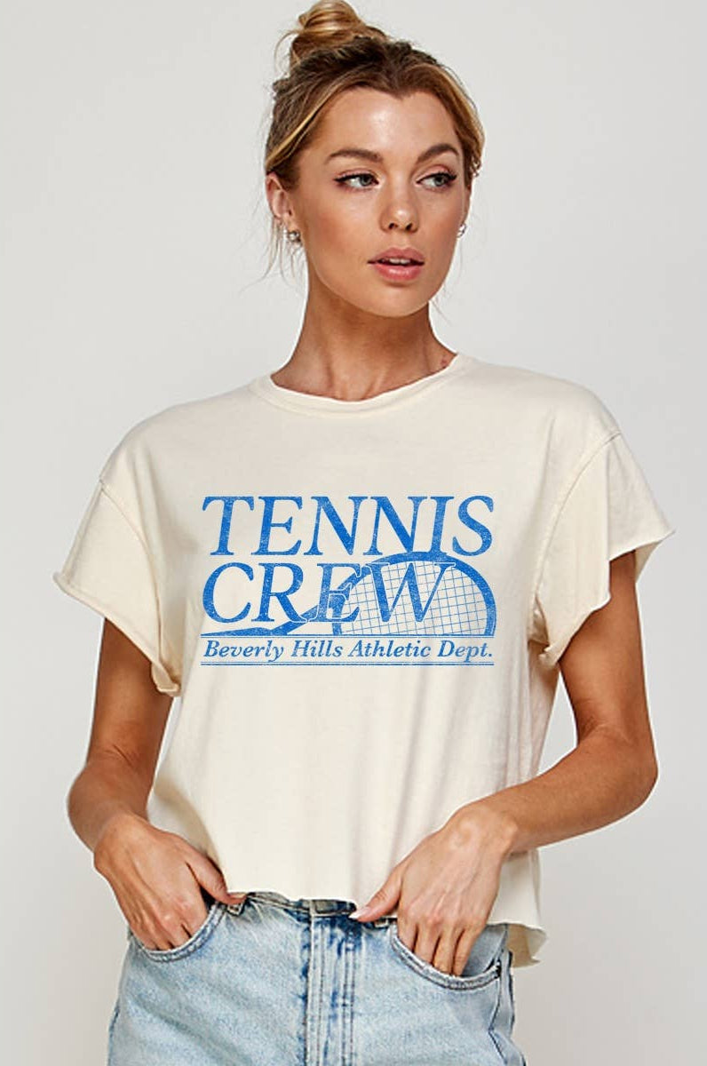 Tennis Crew Crop Top - Proper