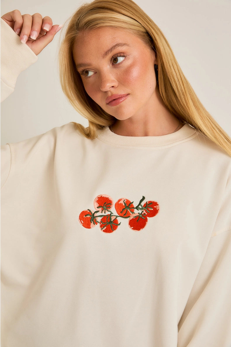 Tomato Embroidered Sweatshirt - Proper