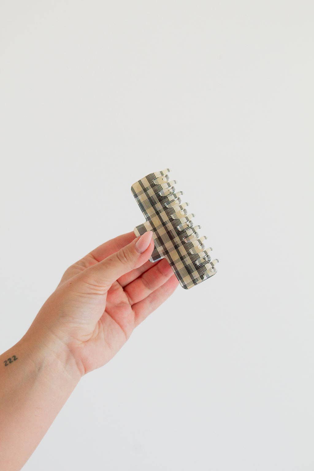 Gingham Edit Claw Clip