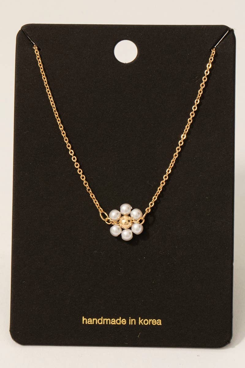 Pearl Flower Necklace - Proper