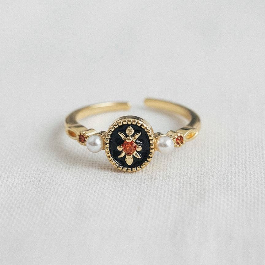 Vintage Inspired Enamel Ring