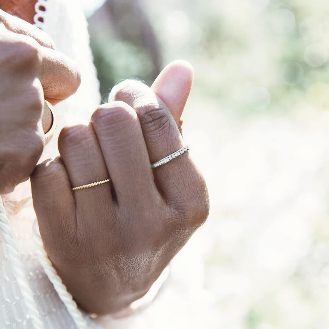 Pave Silver Stacking Ring - Proper
