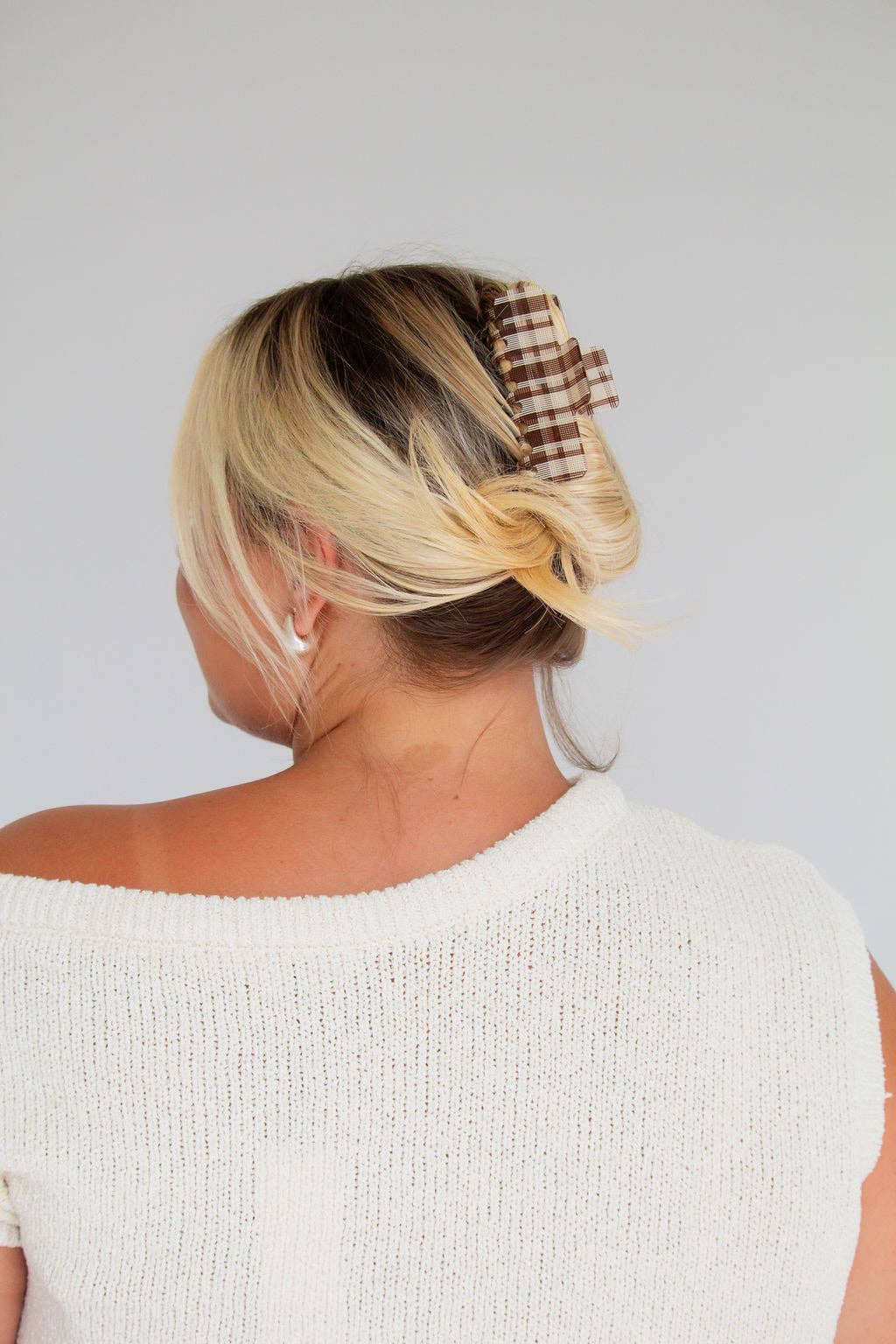 Gingham Edit Claw Clip