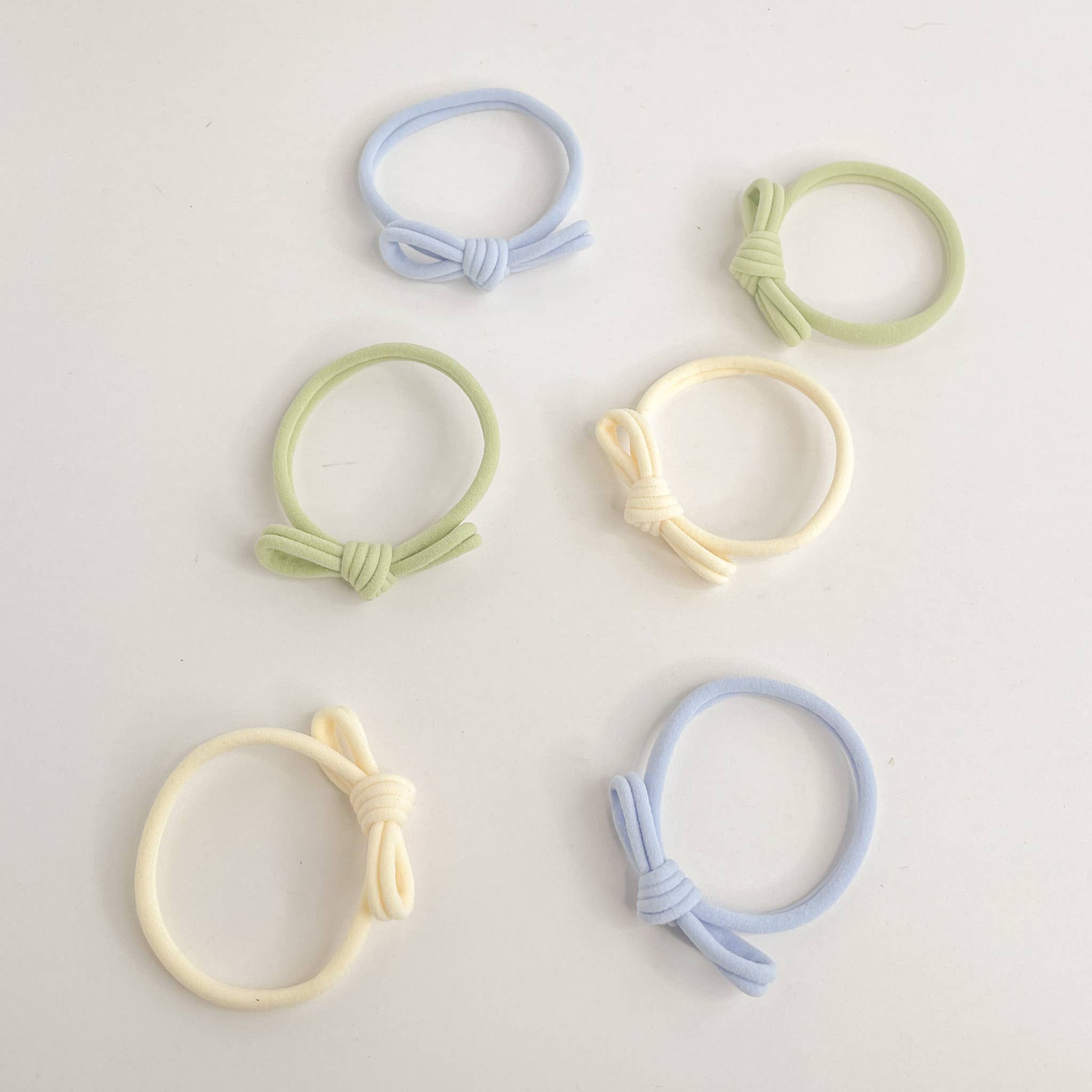 Seamless Knotted Bow Hair Tie Set
