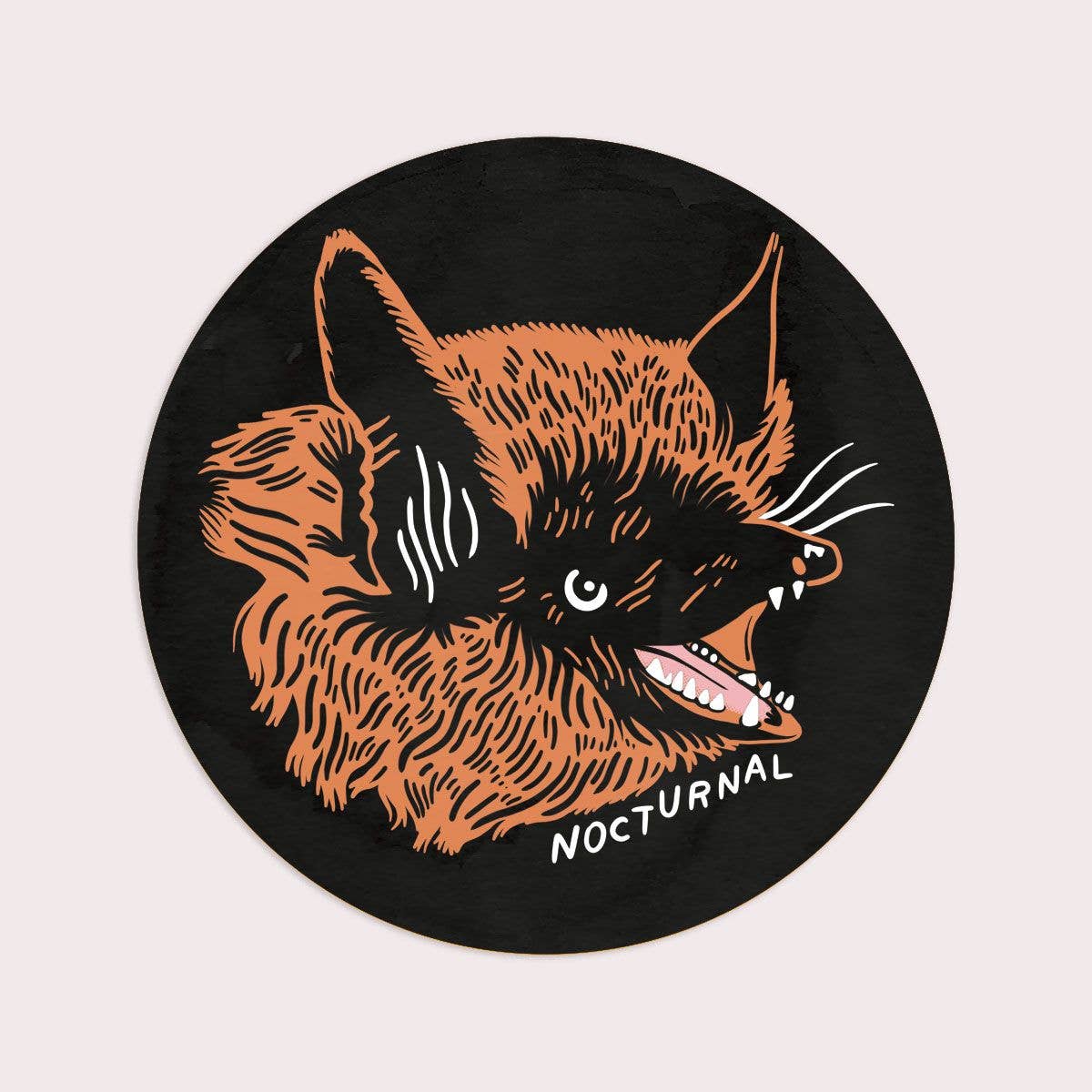 Nocturnal Sticker | Waterproof Vinyl Sticker - Proper