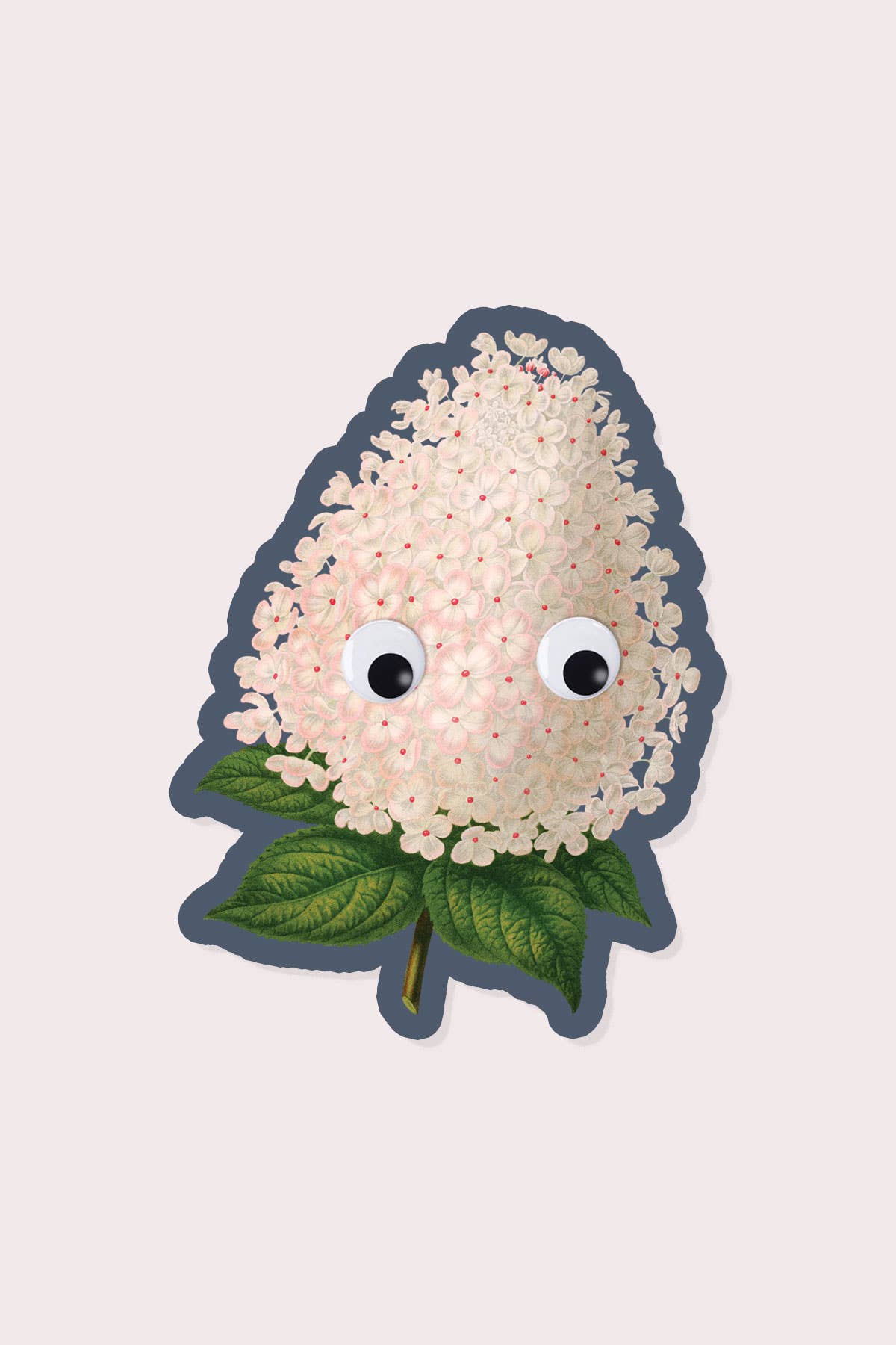 Googly Hydrangea Vinyl Sticker - Proper