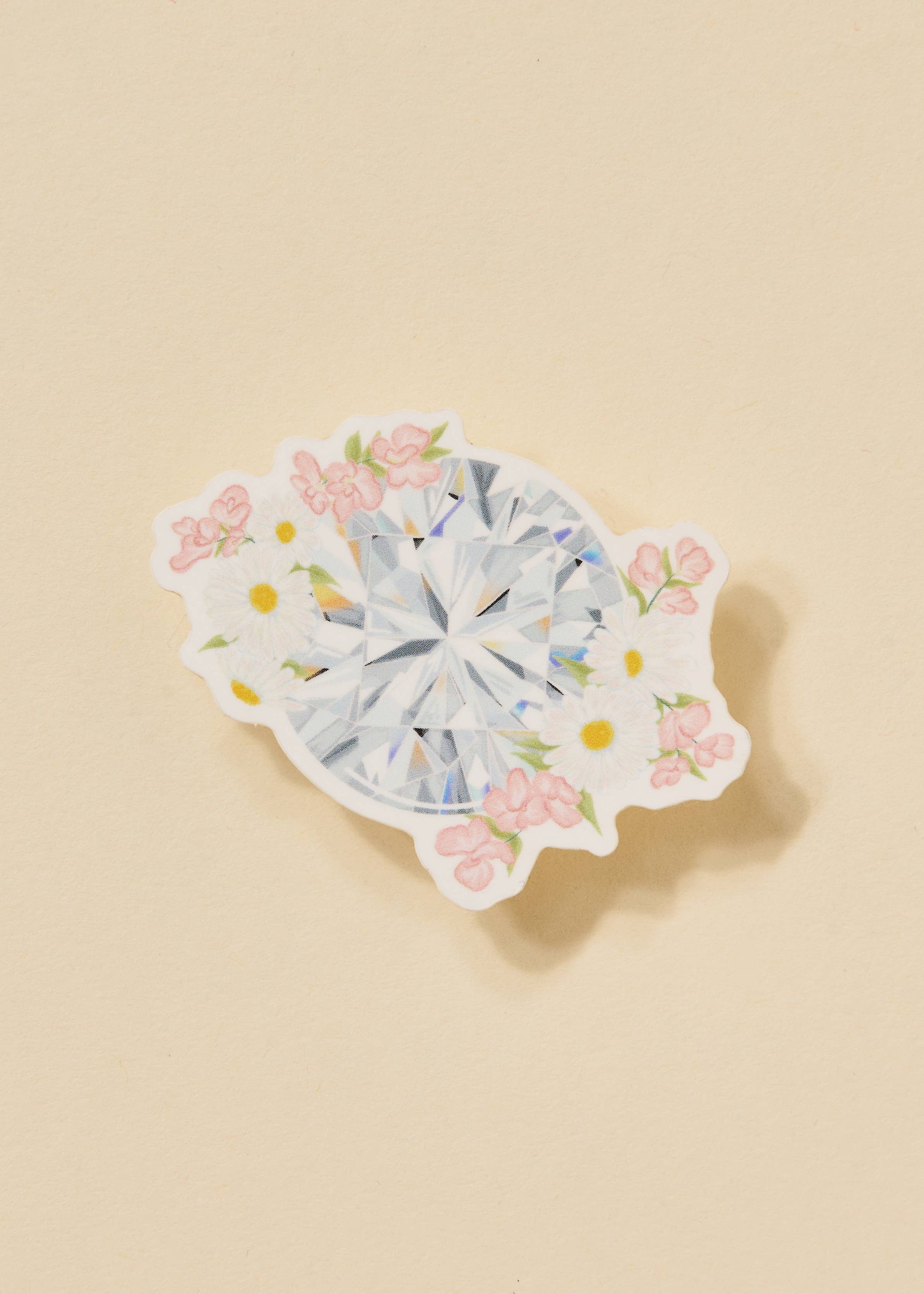 Diamond Floral Gemstone Sticker - Proper