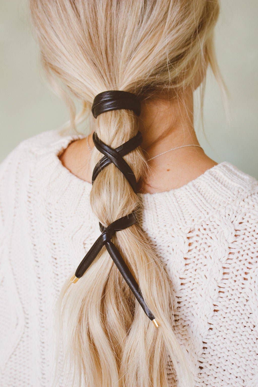 Wire Leather Ponytail Wrap - Proper