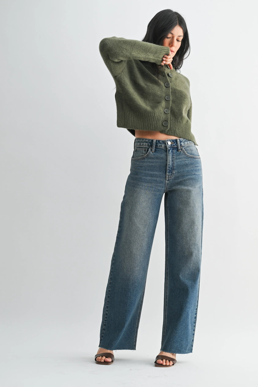 Scissor Cut Wide Leg