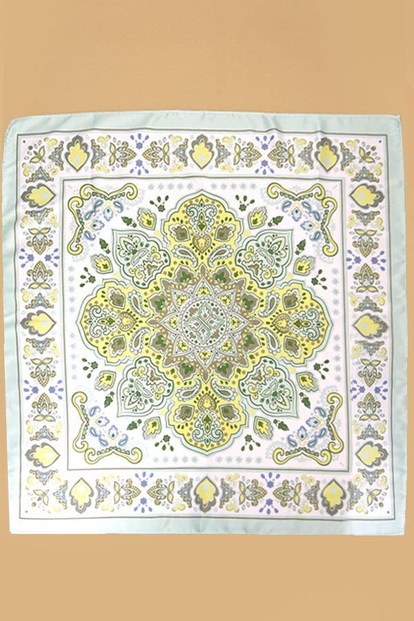 Mint Paisley Scarf